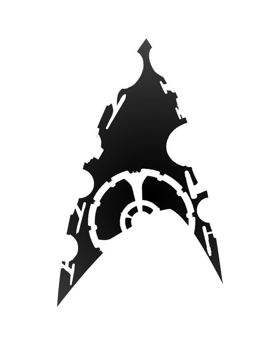 insignia with starship silhouettes